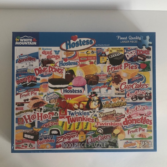 White Mountain Hostess 1000 Piece Puzzle NIB - Picture 1 of 10